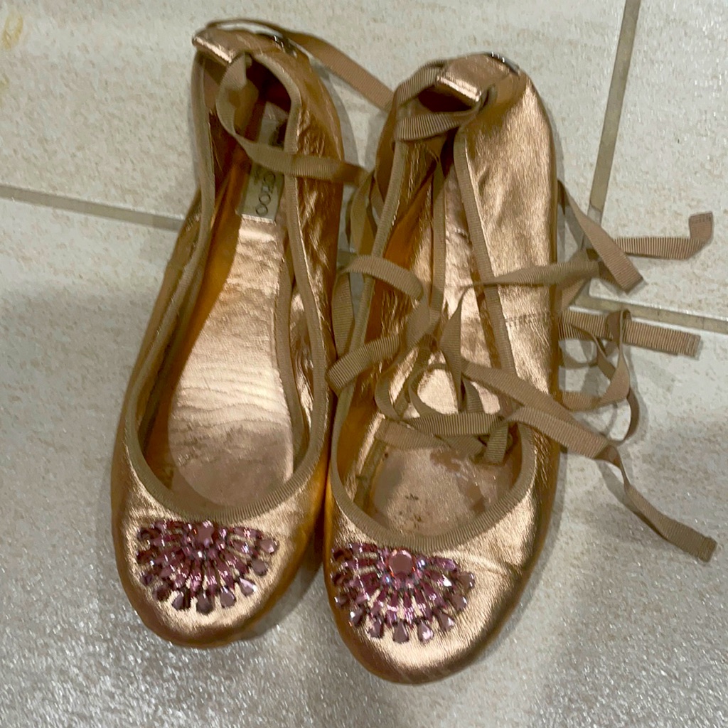 Jimmy Choo Rhinestone Flats
